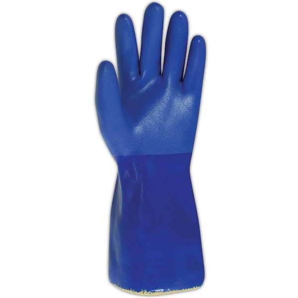 SHOWA Atlas KV660 Kevlar Knit Gloves With Full PVC Coating  Cut Level 3, 12PK